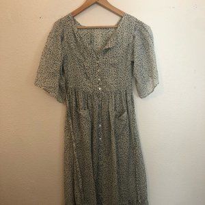 *SAMPLE* Doen Button-Up Apron Dress
